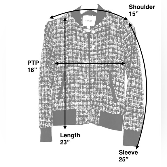 CHRLDR tweed boucle varsity jacket - Picture 4 of 9